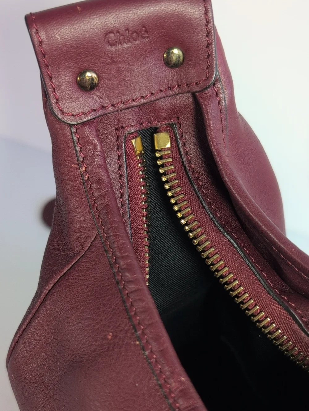 Chloe Gabby Leather Hobo Shoulder Bag with Tassel - Picture 14 of 16